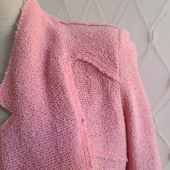 Zara Cropped Jacket / Bubble Gum / Size XS - Picture 2 of 8